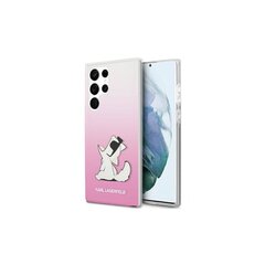 Karl Largerfeld чехол для Samsung Galaxy S22 Ultra KLHCS22LCFNRCPI pink hard чехол Choupette Eat Gradient цена и информация | Чехлы для телефонов | 220.lv