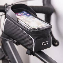 Waterproof bike frame bag with shielded phone holder Model02 black цена и информация | Держатели для телефонов | 220.lv