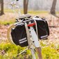 Double bike pannier for the carrier Forever Outdoo black цена и информация | Velo somas, telefona turētāji | 220.lv