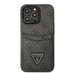 Guess 4G Saffiano Double Card Case for iPhone 13 Pro Black цена и информация | Чехлы для телефонов | 220.lv