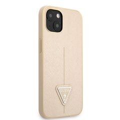 Guess PU Saffiano Triangle чехол для iPhone 13 mini Beige цена и информация | Чехлы для телефонов | 220.lv