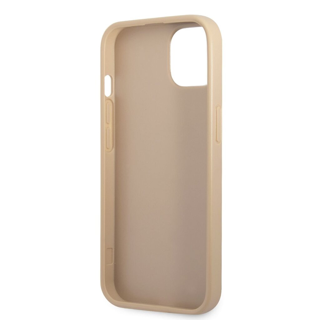 Guess PU Saffiano Triangle Case for iPhone 13 mini Beige cena un informācija | Telefonu vāciņi, maciņi | 220.lv