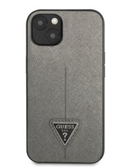 Guess PU Saffiano Triangle  чехол для iPhone 13 mini Silver цена и информация | Чехлы для телефонов | 220.lv