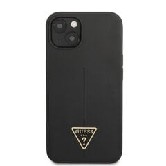 Guess Silicone Line Triangle Case for iPhone 13 Black cena un informācija | Telefonu vāciņi, maciņi | 220.lv