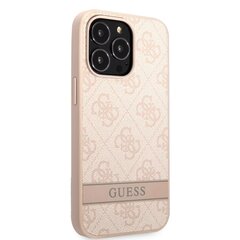 Guess PU 4G Stripe Case for iPhone 13 Pro Pink цена и информация | Чехлы для телефонов | 220.lv