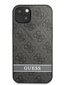 Guess PU 4G Stripe Case for iPhone 13 Grey цена и информация | Telefonu vāciņi, maciņi | 220.lv