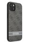 Guess PU 4G Stripe Case for iPhone 13 Grey цена и информация | Telefonu vāciņi, maciņi | 220.lv