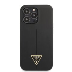 Guess Silicone Line Triangle Case for iPhone 13 Pro Black цена и информация | Чехлы для телефонов | 220.lv