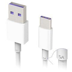 Huawei HL1289 Original Type-C Data Cable USB 3.1 White (Bulk) cena un informācija | Huawei Mobilie telefoni un aksesuāri | 220.lv