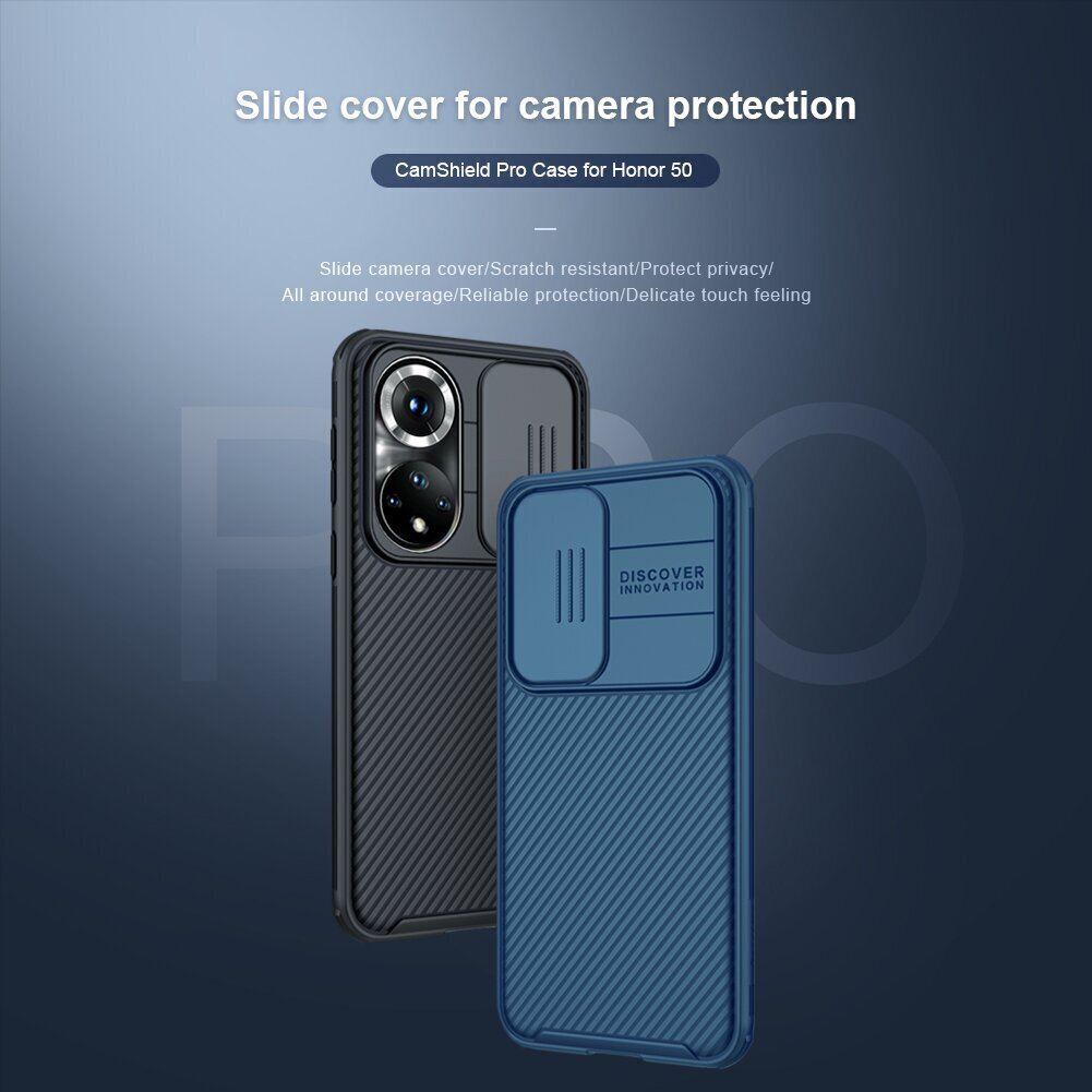 Nillkin CamShield Pro Hard Case for Huawei Nova 9/Honor 50 Black cena un informācija | Telefonu vāciņi, maciņi | 220.lv