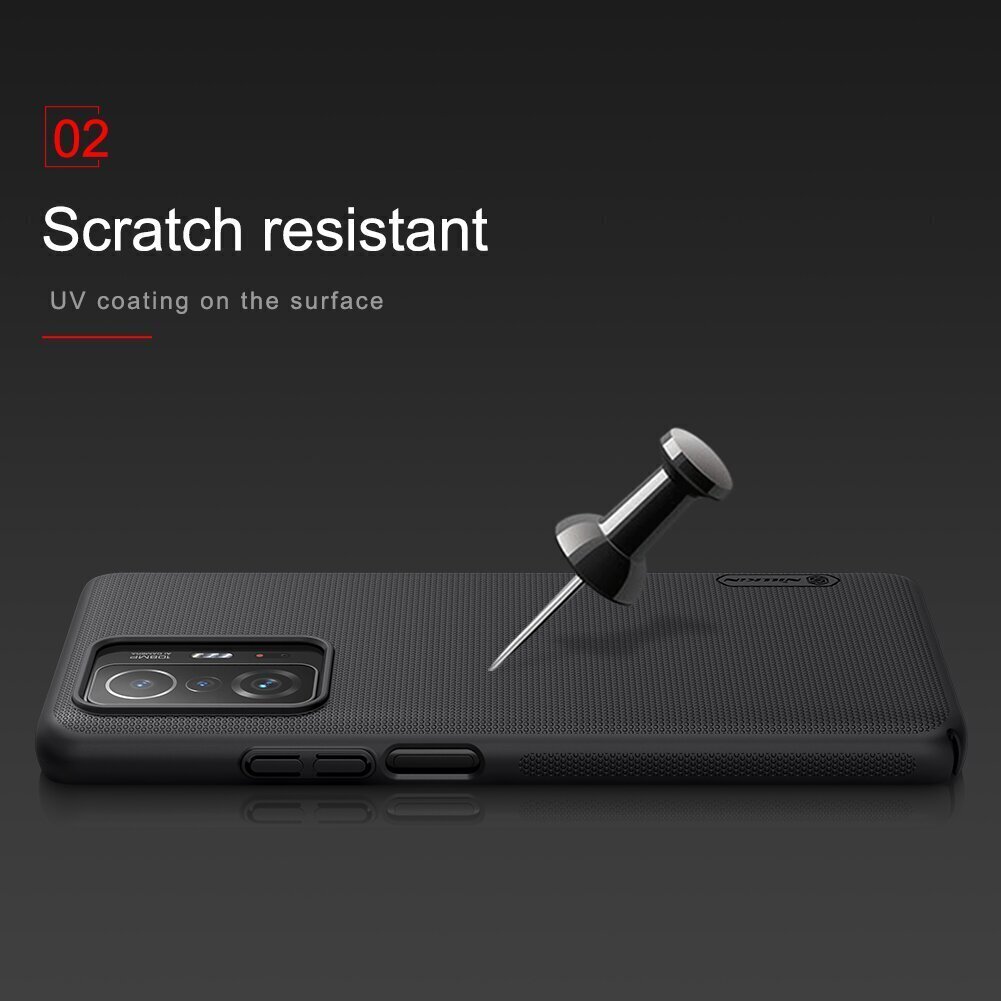 Nillkin Super Frosted Back Cover for Xiaomi 11T/11T Pro Black cena un informācija | Telefonu vāciņi, maciņi | 220.lv