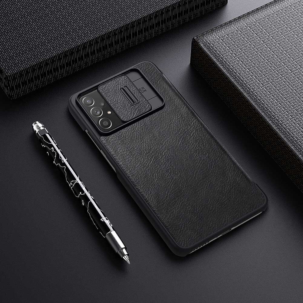 Nillkin Qin Book PRO Case for Samsung Galaxy A73 5G Brown цена и информация | Telefonu vāciņi, maciņi | 220.lv