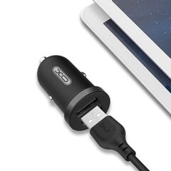 XO car charger CC18 2x USB 2,1A black cena un informācija | Lādētāji un adapteri | 220.lv