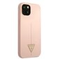 Guess Silicone Line Triangle maciņš, piemērots iPhone 13, rozā cena un informācija | Telefonu vāciņi, maciņi | 220.lv