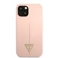 Guess Silicone Line Triangle maciņš, piemērots iPhone 13, rozā cena un informācija | Telefonu vāciņi, maciņi | 220.lv