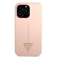 Guess Silicone Line Triangle maciņš, piemērots iPhone 13 Pro, rozā цена и информация | Чехлы для телефонов | 220.lv