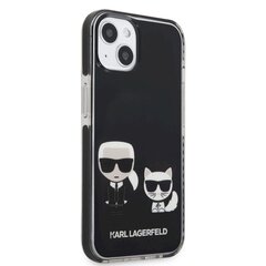 Karl Lagerfeld TPE Karl and Choupette чехол для iPhone 13 черный цена и информация | Чехлы для телефонов | 220.lv