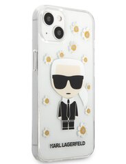 Karl Lagerfeld Ikonik Flower чехол для iPhone 13 mini прозрачный цена и информация | Чехлы для телефонов | 220.lv