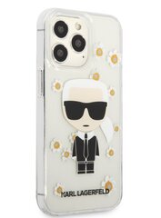 Karl Lagerfeld Ikonik Flower чехол для iPhone 13 Pro прозрачный цена и информация | Чехлы для телефонов | 220.lv
