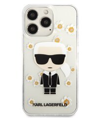 Karl Lagerfeld Ikonik Flower maciņš, piemērots iPhone 13 Pro, caurspīdīgs cena un informācija | Telefonu vāciņi, maciņi | 220.lv