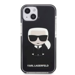 Karl Lagerfeld TPE Full Body Ikonik maciņš, piemērots iPhone 13, melns cena un informācija | Telefonu vāciņi, maciņi | 220.lv