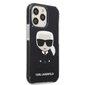 Karl Lagerfeld TPE Full Body Ikonik maciņš, piemērots iPhone 13 Pro, melns cena un informācija | Telefonu vāciņi, maciņi | 220.lv