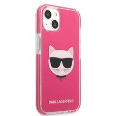 Karl Lagerfeld TPE Choupette Head maciņš, piemērots iPhone 13 mini, fuksija цена и информация | Чехлы для телефонов | 220.lv