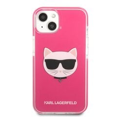 Karl Lagerfeld TPE Choupette Head чехол для iPhone 13 Fuchsia цена и информация | Чехлы для телефонов | 220.lv