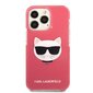Karl Lagerfeld TPE Choupette Head maciņš, piemērots iPhone 13 Pro Max, fuksija цена и информация | Telefonu vāciņi, maciņi | 220.lv