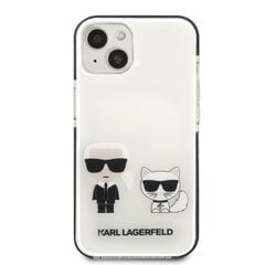 Karl Lagerfeld TPE Karl and Choupette чехол для iPhone 13 mini White цена и информация | Чехлы для телефонов | 220.lv