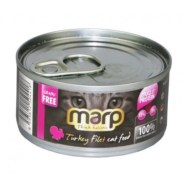 Marp Think Holistic Turkey Filet Cat Food - tītara fileja, 70g cena un informācija | Konservi kaķiem | 220.lv