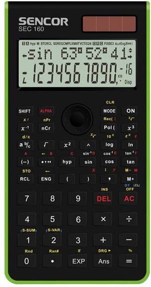 Kalkulators Sencor SEC 160 GN cena un informācija | Kancelejas preces | 220.lv