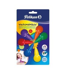 Восковые мелки Pelikan Mouse, 6 цветов цена и информация | Принадлежности для рисования, лепки | 220.lv