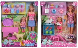 Кукла с животными СТЕФФИ И ЭВИ  цена и информация | Игрушки для девочек | 220.lv