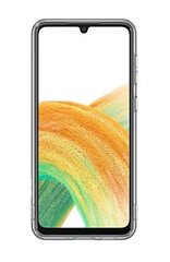 EF-QA336TBE Samsung Soft Clear Cover, piemērots Galaxy A33 5G, melns cena un informācija | Telefonu vāciņi, maciņi | 220.lv