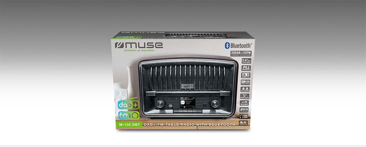 Muse DAB+/FM M-135 DBT цена и информация | Radioaparāti, modinātājpulksteņi | 220.lv