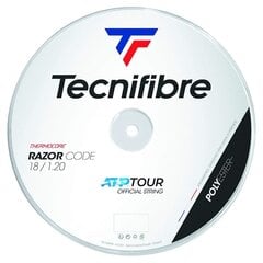 Струны для теннисных ракеток Tecnifibre RAZOR CODE 200 м, 1,20 мм, белые цена и информация | Товары для большого тенниса | 220.lv
