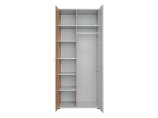 Шкаф WAKANA SU-жемчужно-серый / жемчужно-серый + dąb artisan цена и информация | Шкафы | 220.lv