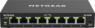 NETGEAR GS308E-100PES цена и информация | Коммутаторы (Switch) | 220.lv