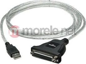 Pārveidotājs-adapteris Manhattan USB į LPT DB25 Parallel M / F 1.8m cena un informācija | Kabeļi un vadi | 220.lv