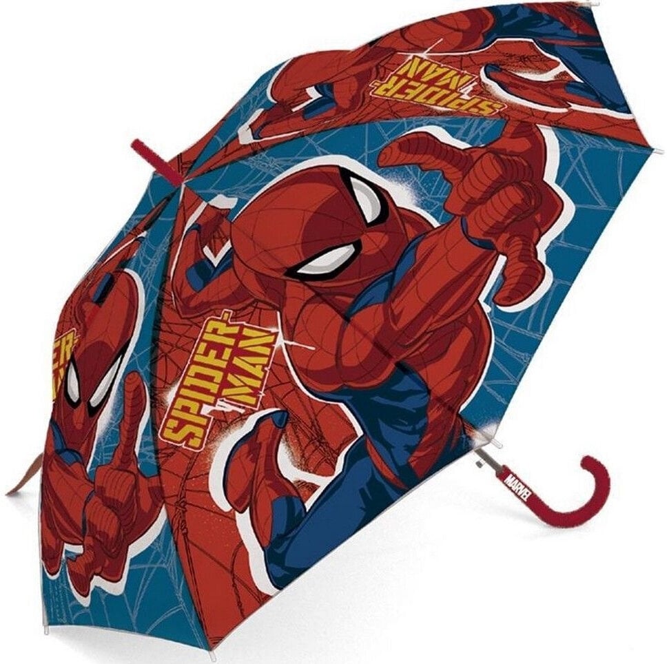 Lietussargs Marvel Spider Man Blue Red SM13267 цена и информация | Bērnu aksesuāri | 220.lv