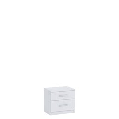 Naktsskapītis KLER KE03-balts (balts) cena un informācija | Komplekti guļamistabai | 220.lv