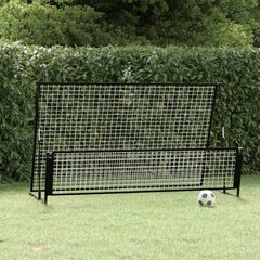 vidaXL futbola atsitiena vārti, 202x104x120 cm, tērauds cena un informācija | Futbola vārti un tīkls | 220.lv