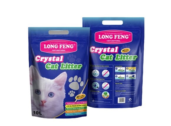 Kaķu pakaiši Long Feng 10 l, apelsīnu smarža cena un informācija | Kaķu smiltis, pakaiši | 220.lv