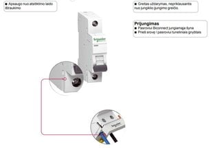 Schneider Electric automātiskais slēdzis 1P C16A 6kA Acti9 iC60N цена и информация | Электрические выключатели, розетки | 220.lv
