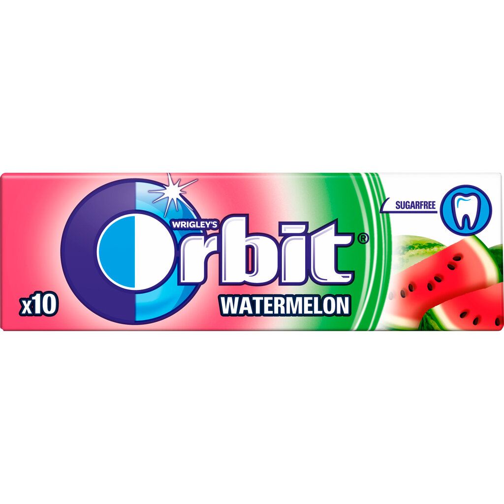 Košļājamā gumija Orbit Watermelon 14g цена и информация | Saldumi | 220.lv