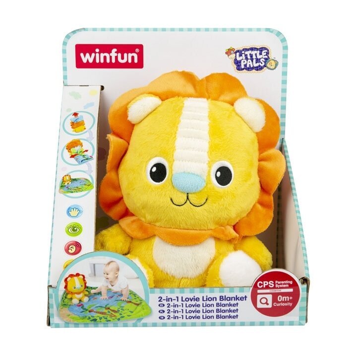 Plediņš ar mīkstu rotaļlietu WINFUN 0m+ цена и информация | Rotaļlietas zīdaiņiem | 220.lv