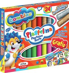 Пластилин Bambino Classic, 24 цвета цена и информация | Принадлежности для рисования, лепки | 220.lv