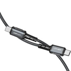 Acefast cable USB Type C - USB Type C 1.2m, 60W (20V / 3A) gray (C1-03 deep space gray) cena un informācija | Savienotājkabeļi | 220.lv