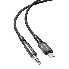 Acefast audio cable MFI Lightning - 3.5mm mini jack (male) 1.2m, AUX black (C1-06 black) цена и информация | Кабели для телефонов | 220.lv